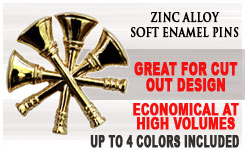 Zinc Alloy Soft Enamel Pins